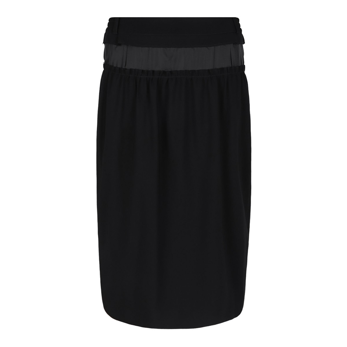 Black Pencil Midi Skirt