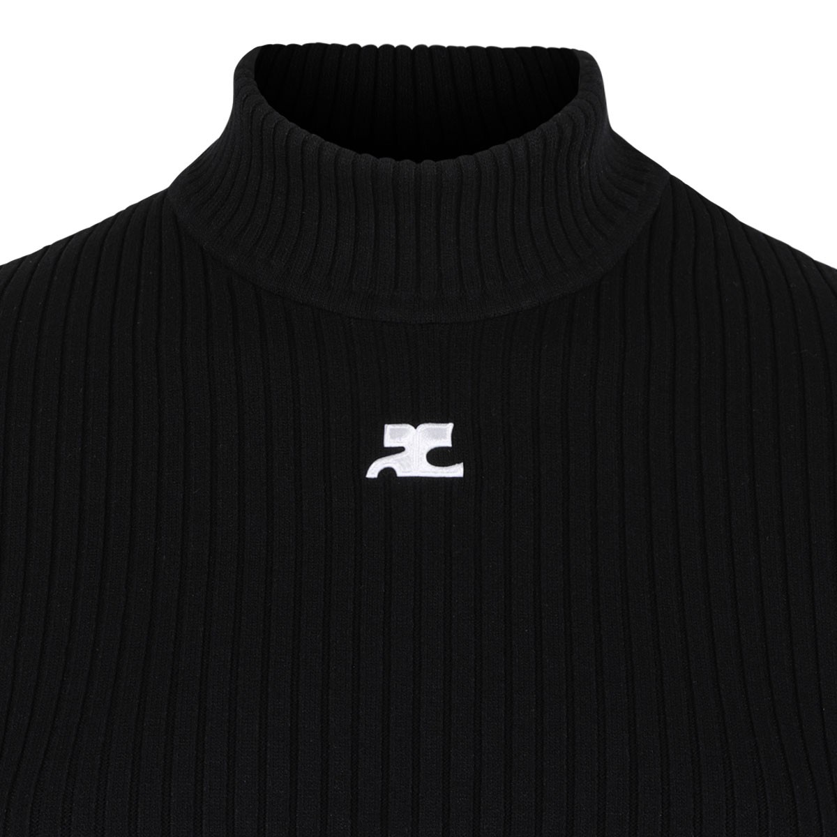Black Reedition Rib Knit Sweater