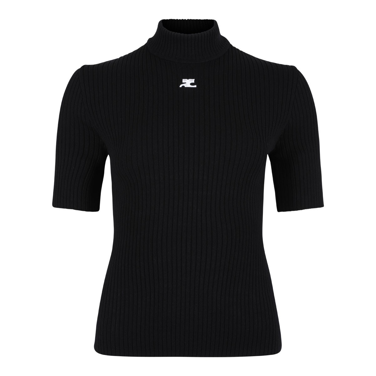 Black Reedition Rib Knit Sweater