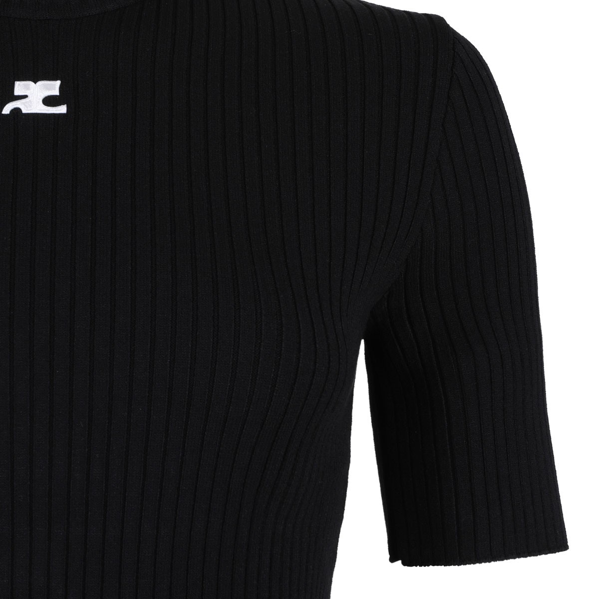 Black Reedition Rib Knit Sweater