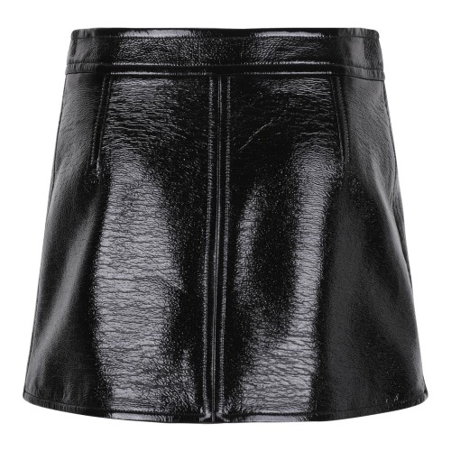 Black Reedition Vinyl Mini Skirt 2