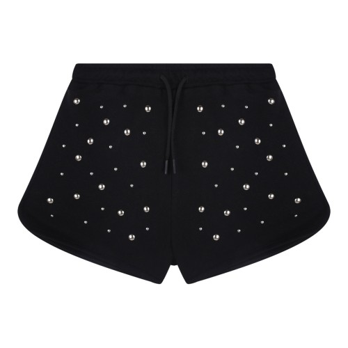 Black Studded Shorts