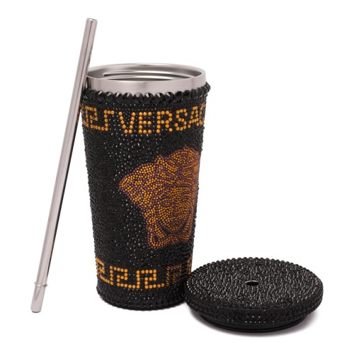 Black Travel Cup With Medusa Crystals