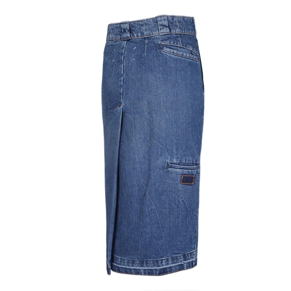 Blue Denim Pencil Skirt