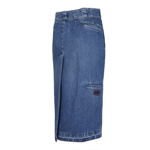 Blue Denim Pencil Skirt