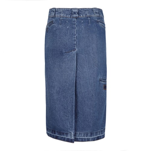 Blue Denim Pencil Skirt 2