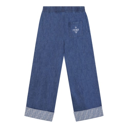 Blue Lightweight Denim Trousers