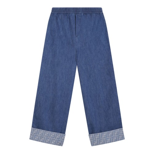 Blue Lightweight Denim Trousers