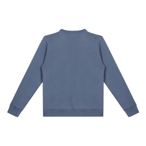 Blue Sweatshirt With Embossed Patches 2