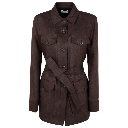 Brown Belted Jacket