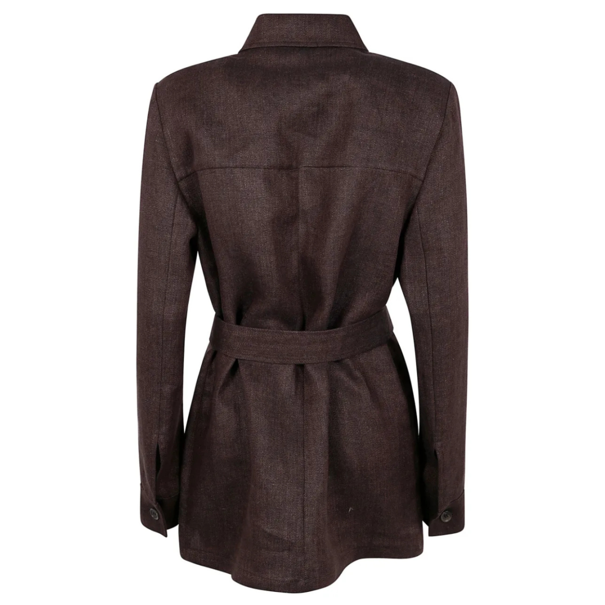 Brown Belted Jacket