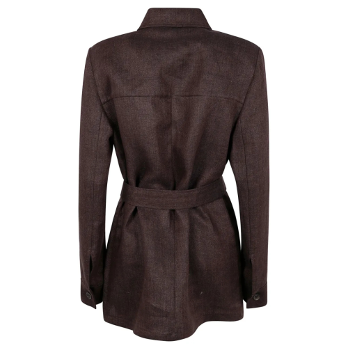 Brown Belted Jacket