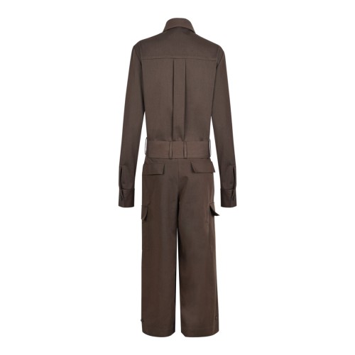 Brown Cargo Jumpsuit 2
