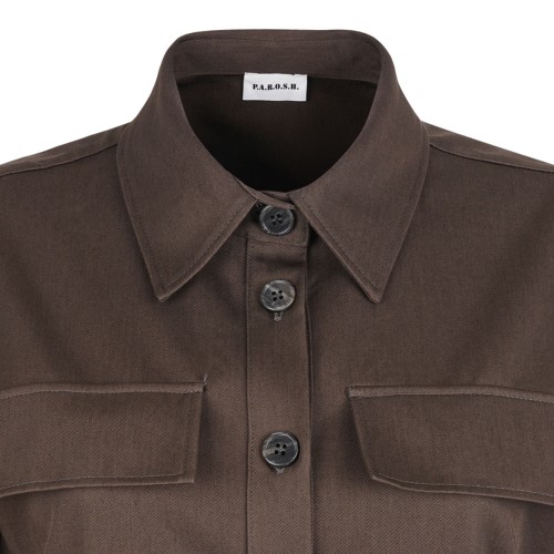 Brown Cargo Jumpsuit