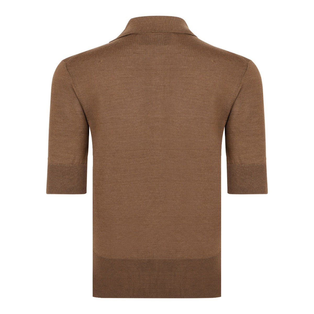 Brown Cotton Ami De Coeur Polo