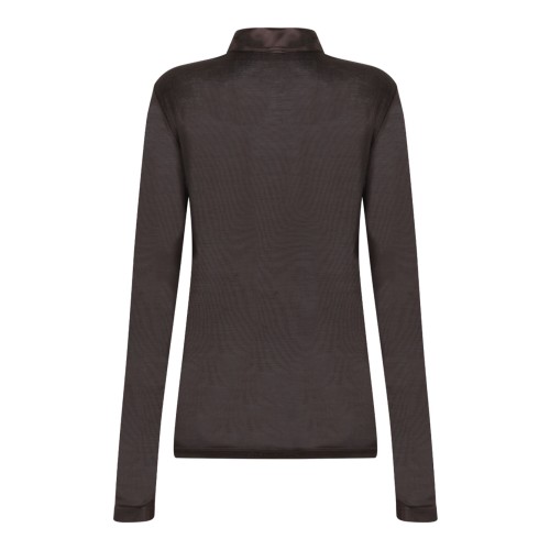 Brown Transparent Top