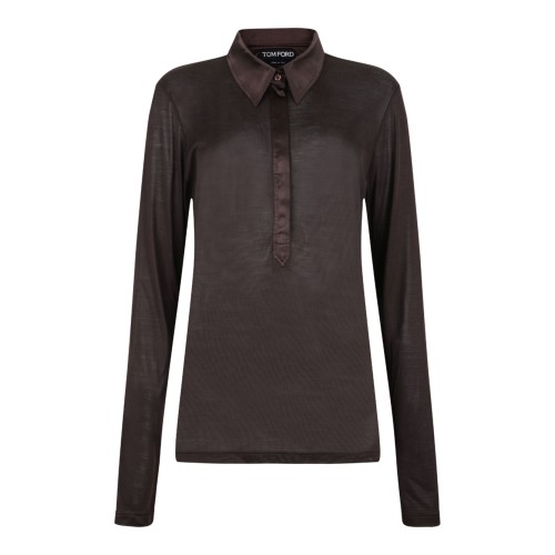 Brown Transparent Top