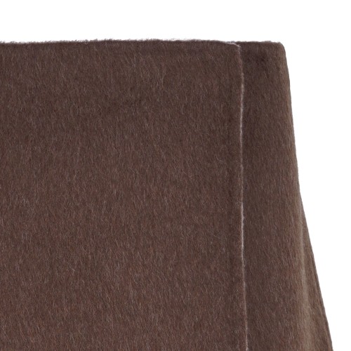 Brown Wrap Mini Skirt