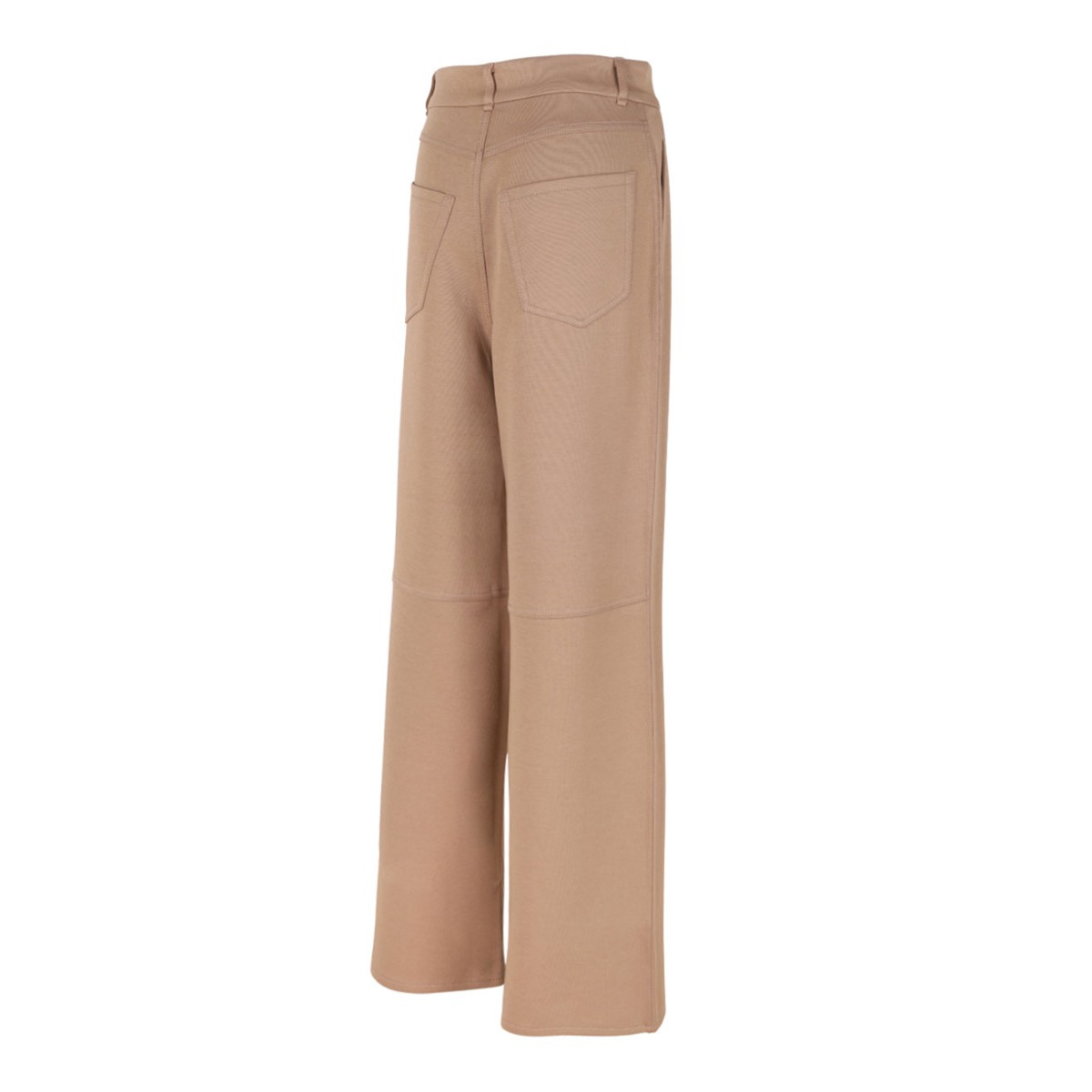 Camel Brown Jersey Trousers