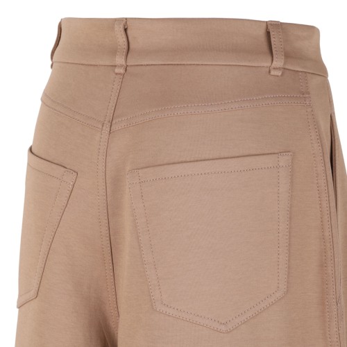 Camel Brown Jersey Trousers