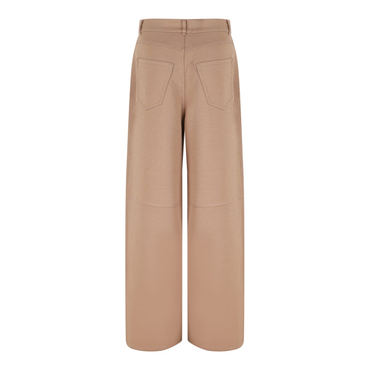 Camel Brown Jersey Trousers
