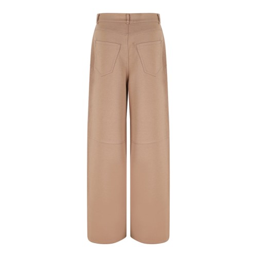 Camel Brown Jersey Trousers