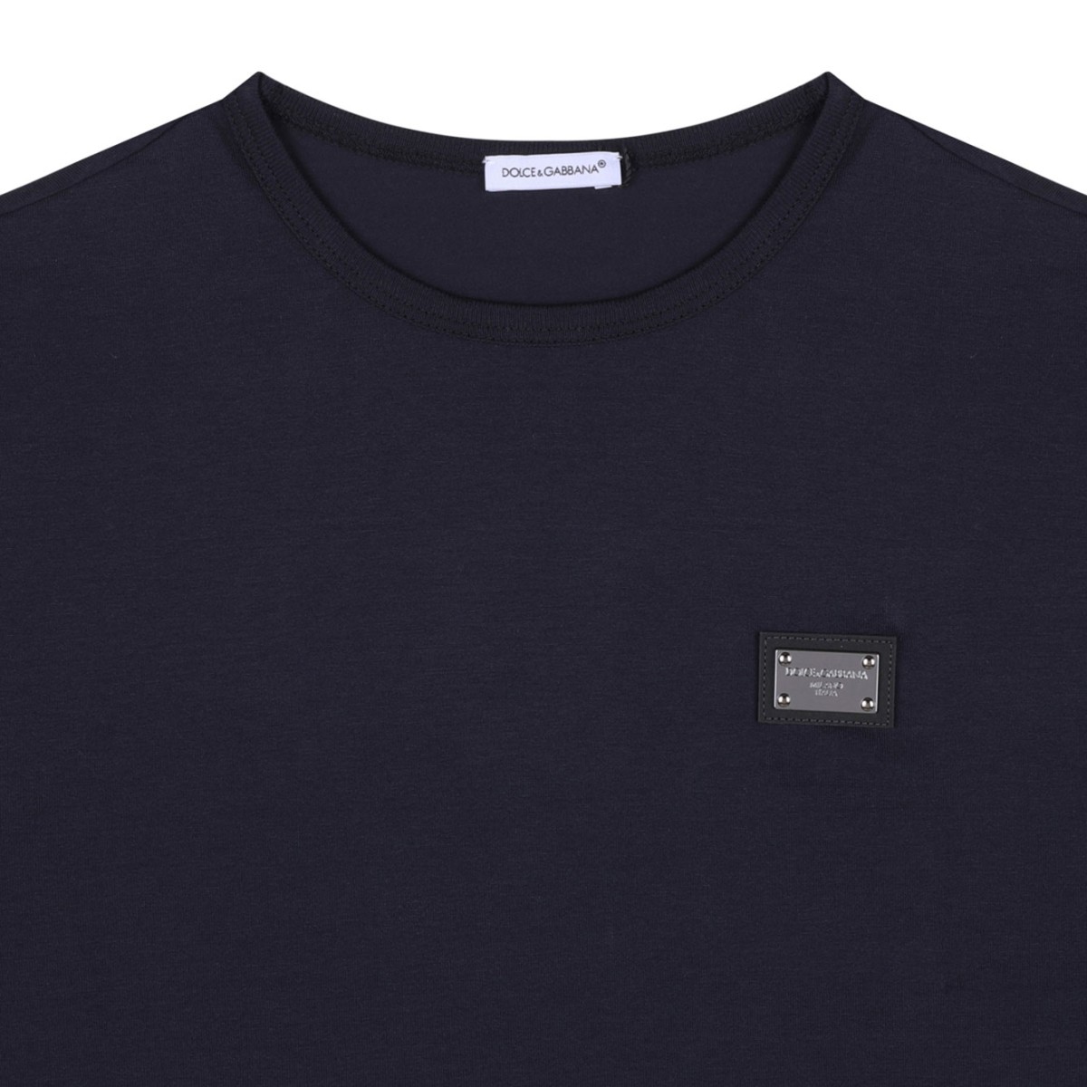 Dark Blue Logo Plaque T-Shirt