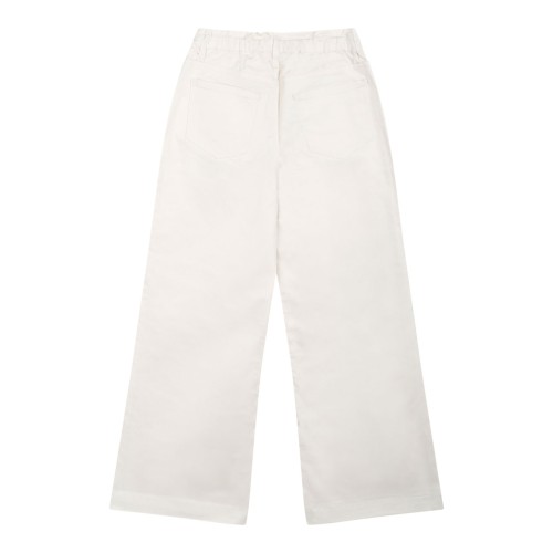 Distressed White Trousers