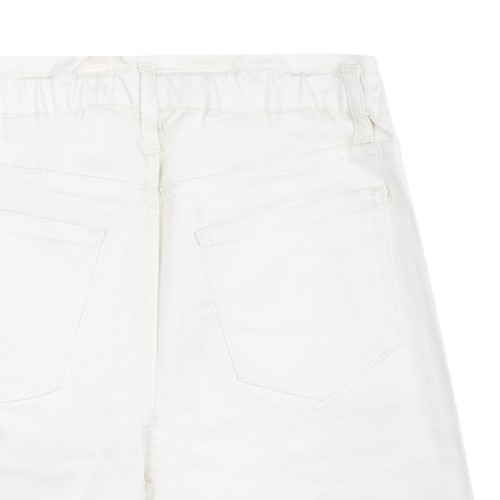 Distressed White Trousers