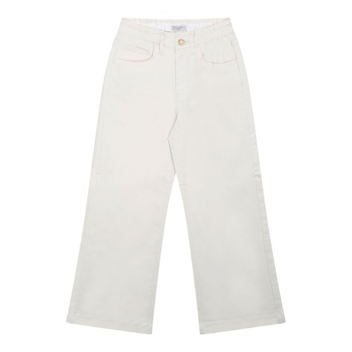 Distressed White Trousers