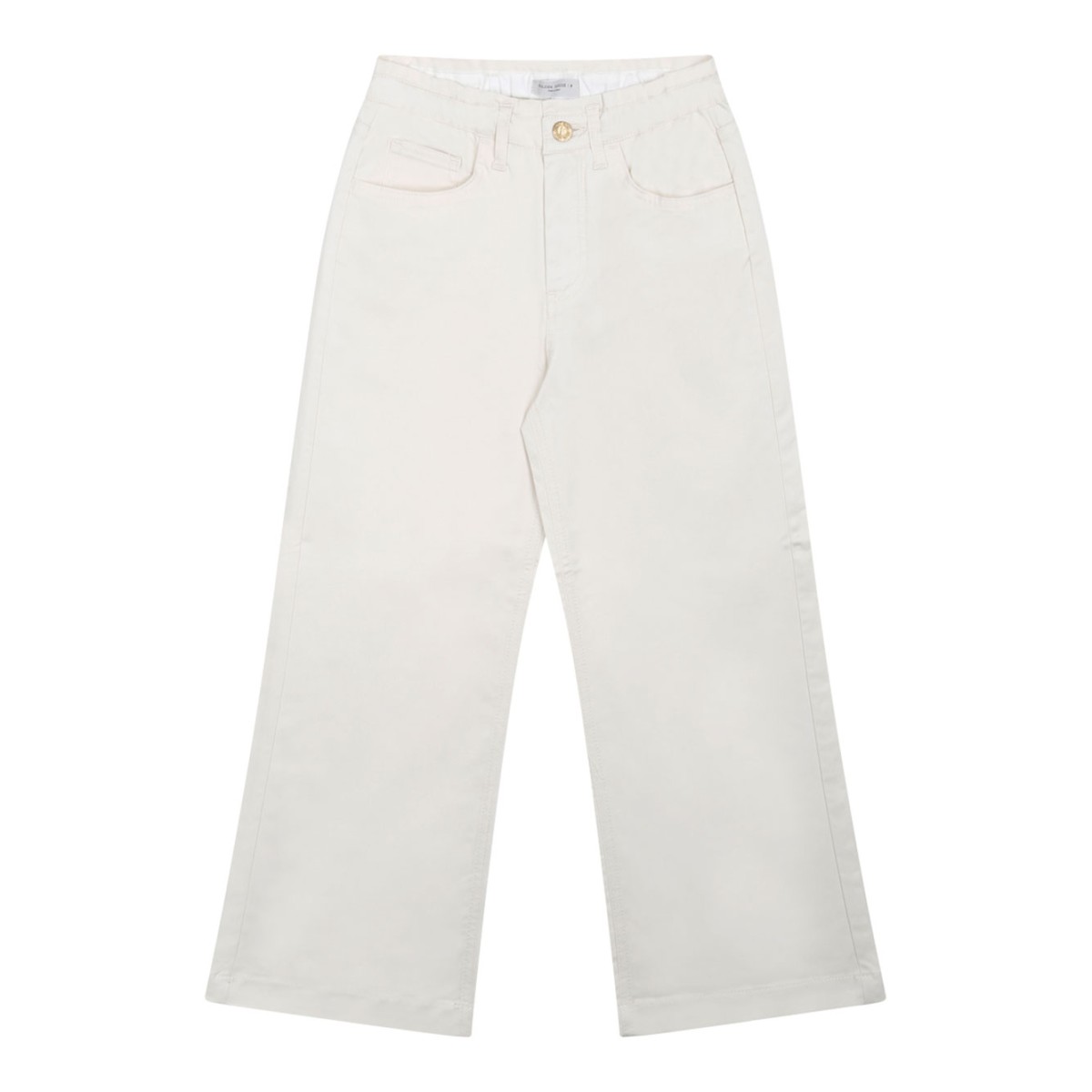 Distressed White Trousers