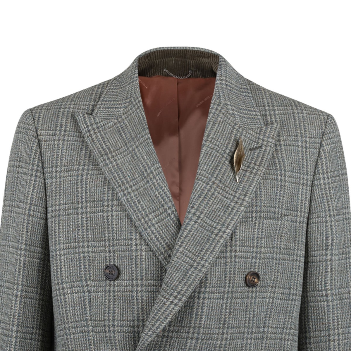 Grey Double-Breasted Blazer