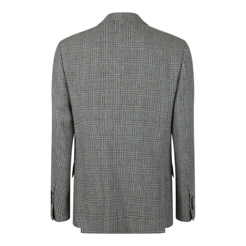 Grey Double-Breasted Blazer