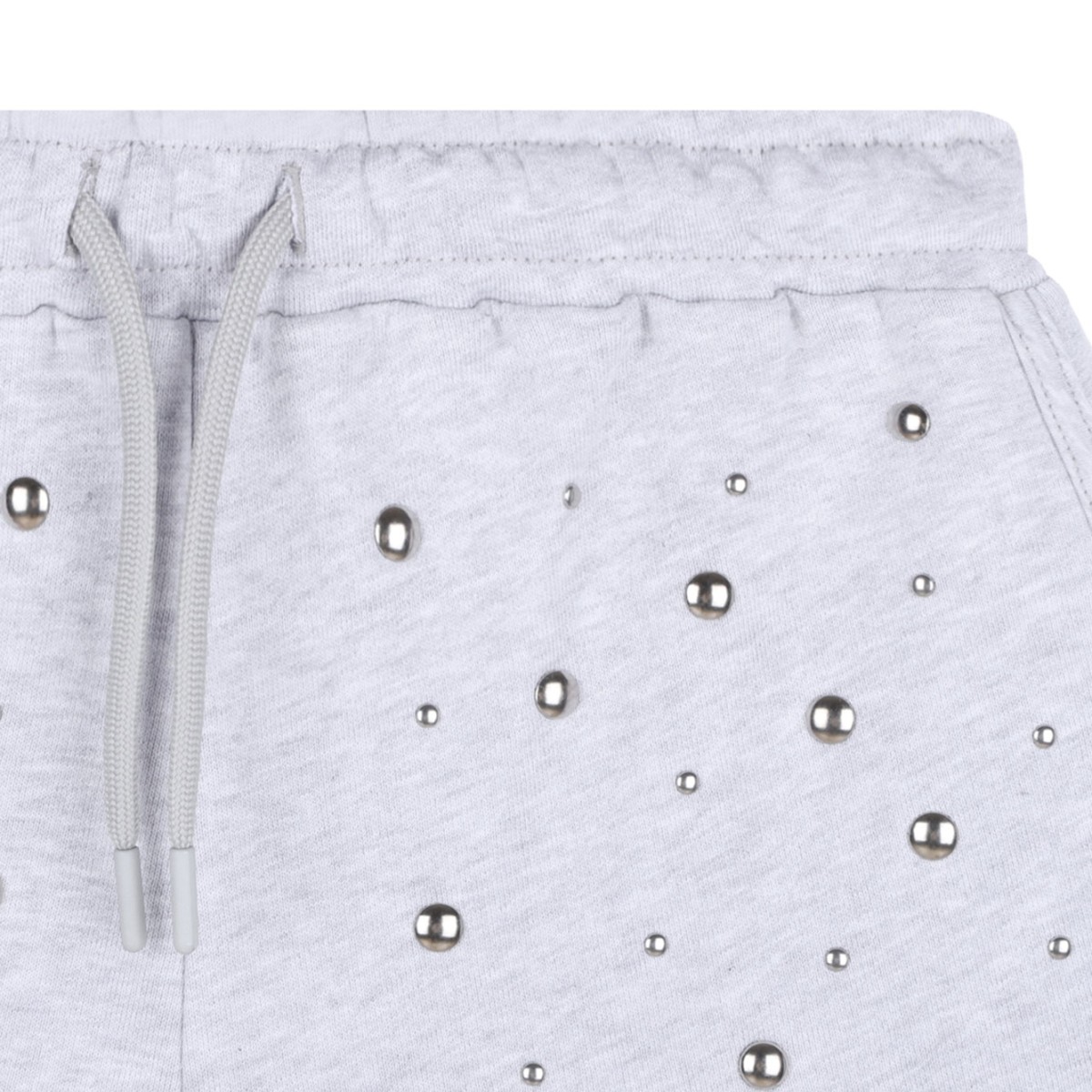 Heather Grey Studded Shorts