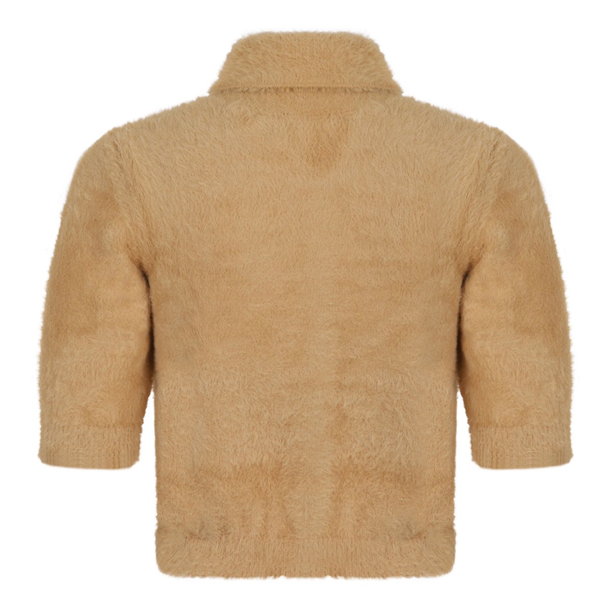 Honey Classic Collar Sweater With Front Pockets