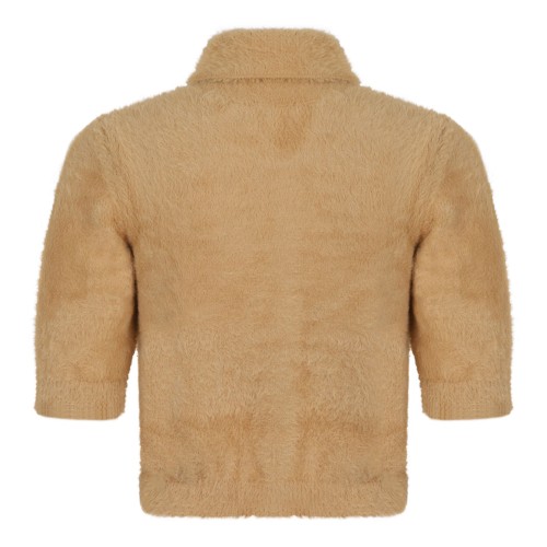 Honey Classic Collar Sweater With Front Pockets