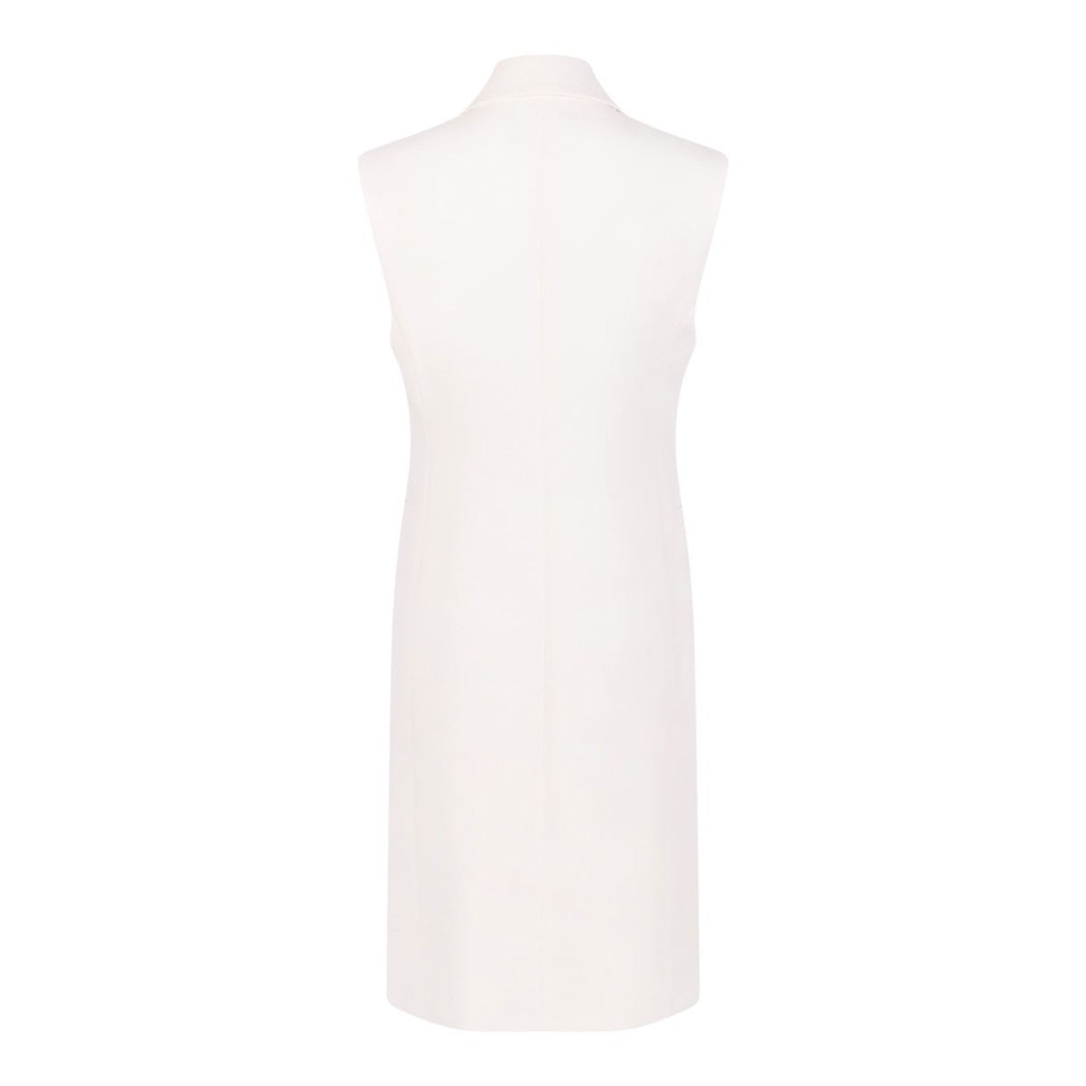 Ivory White Double-Breasted Cady Jacket