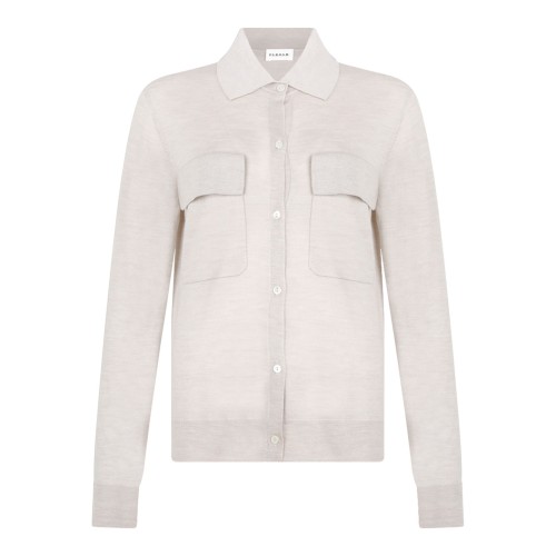 Ivory White Knitwear Shirt