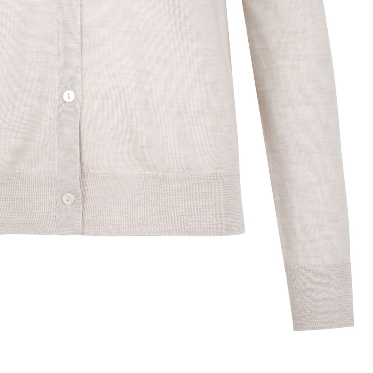 Ivory White Knitwear Shirt