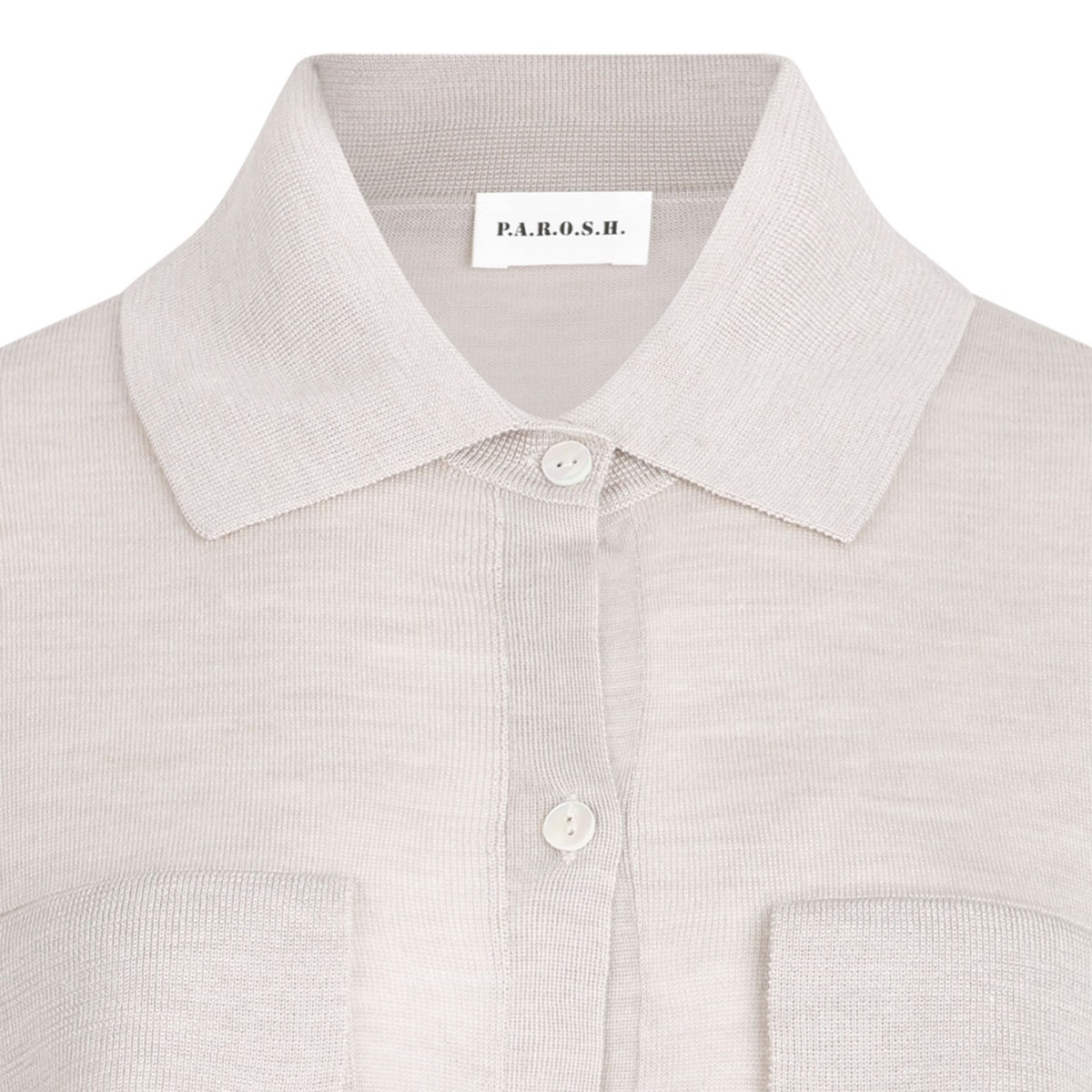 Ivory White Knitwear Shirt