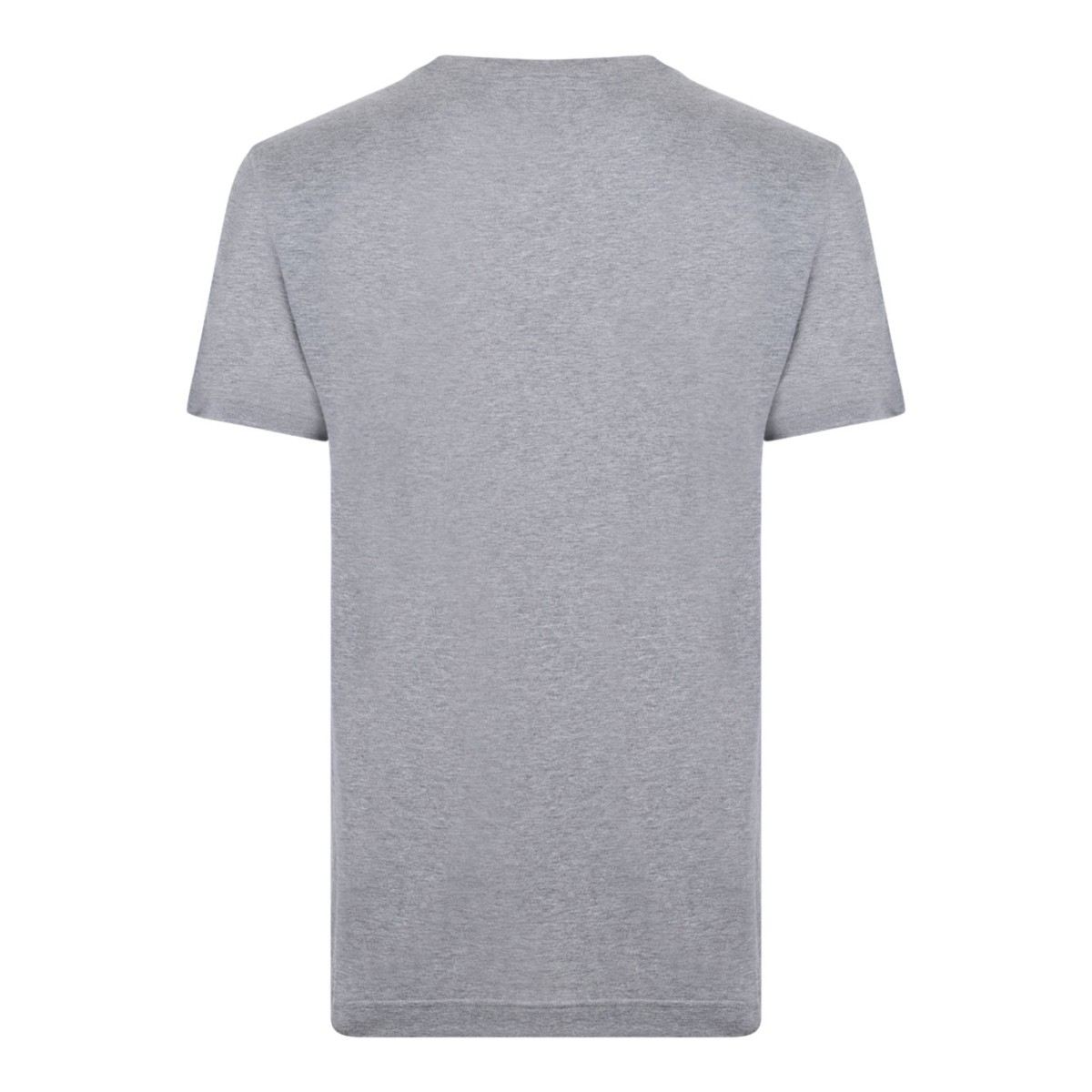 Melange Grey Logo Print T-Shirt
