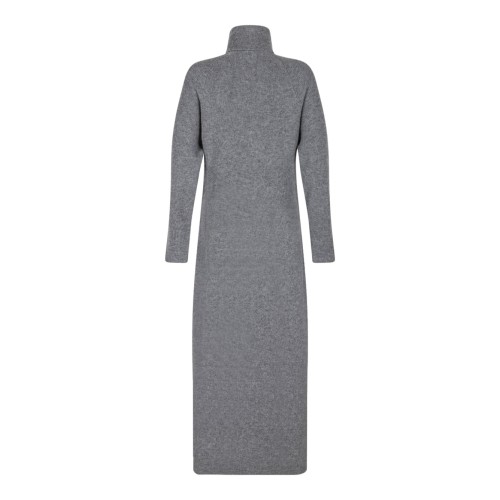 Melange Grey Long Dress 2