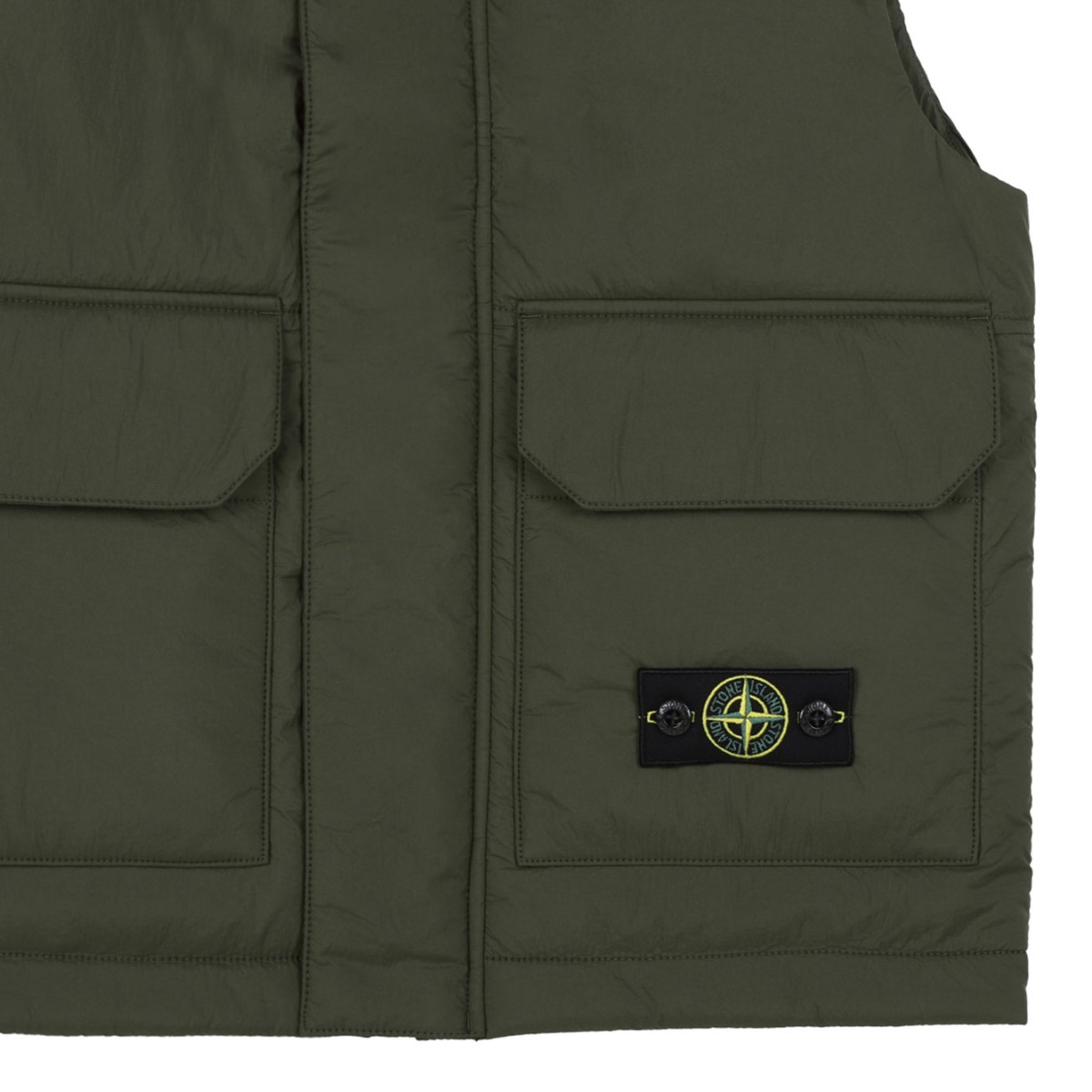 Military Green Compass Badge Gilet