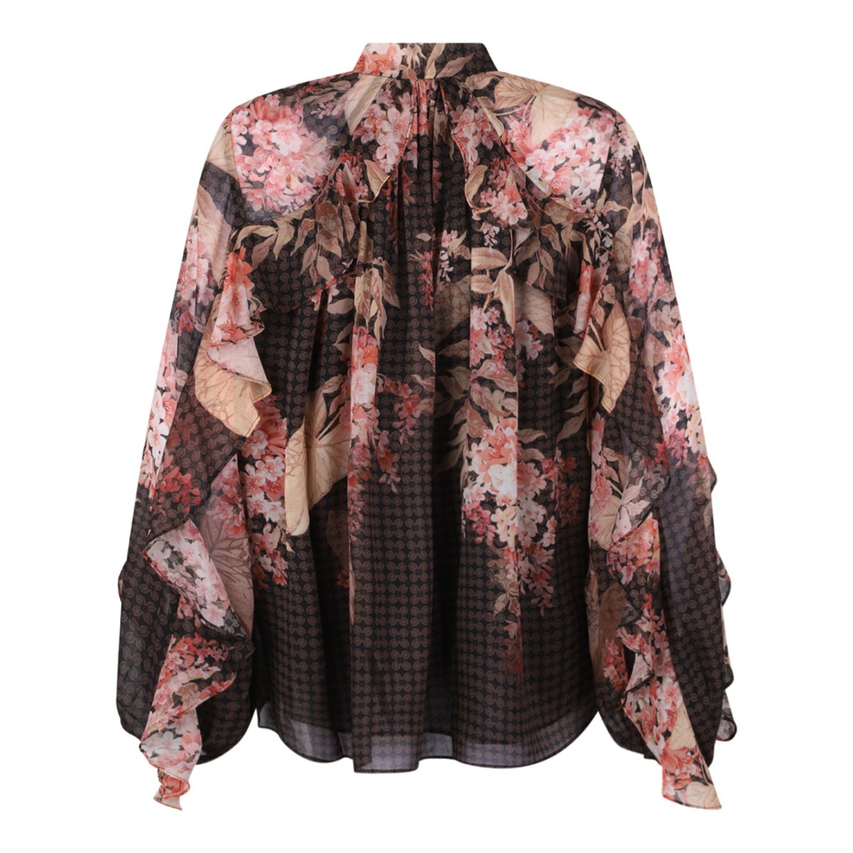 Multicolour Illuminate Flutter Blouse