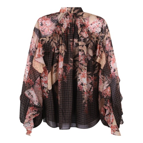 Multicolour Illuminate Flutter Blouse