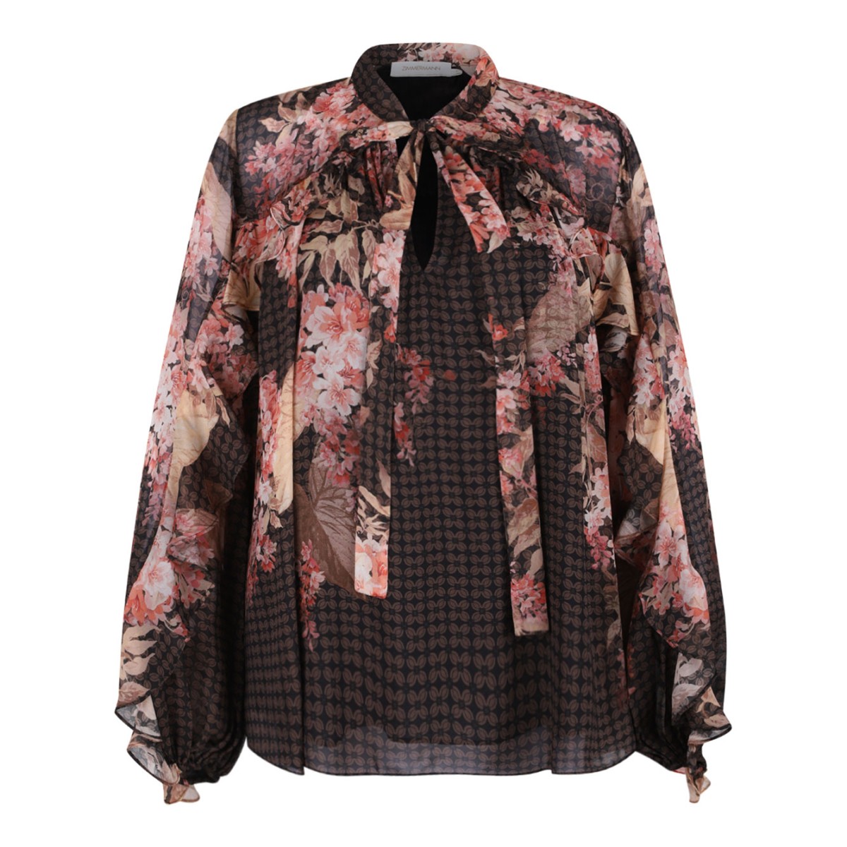 Multicolour Illuminate Flutter Blouse