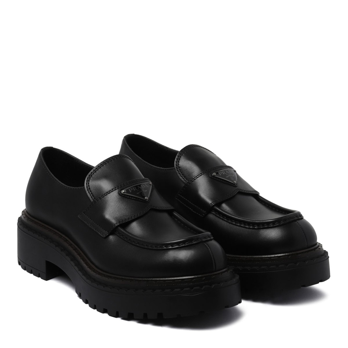 Black Leather Loafers