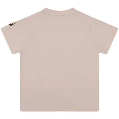Light Pink Logo Embroidered T-Shirt 2