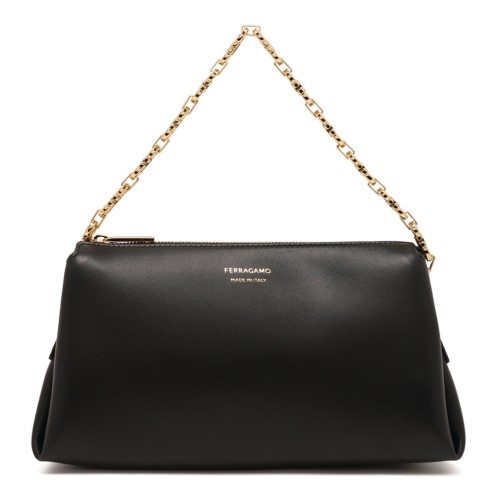 Black Soft Leather Mini Bag