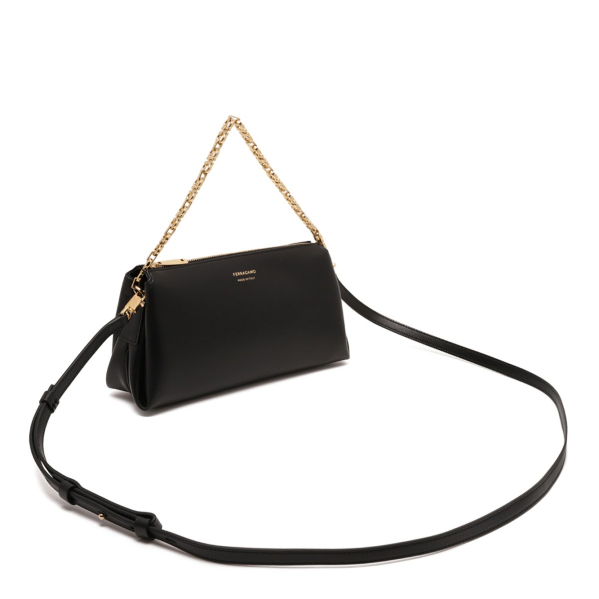 Black Soft Leather Mini Bag